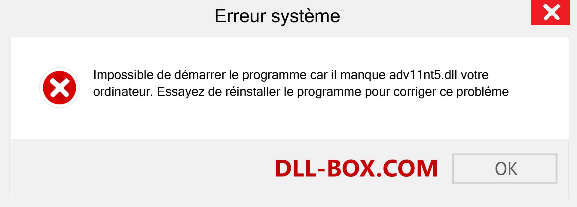 Le fichier adv11nt5.dll est manquant ?. Télécharger pour Windows 7, 8, 10 - Correction de l'erreur manquante adv11nt5 dll sur Windows, photos, images